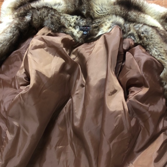 Fashion Nova Brown Faux Fur Jacket - Picture 6 of 6